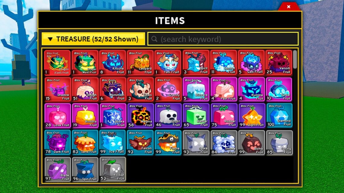 Todas as Frutas do Blox Fruit