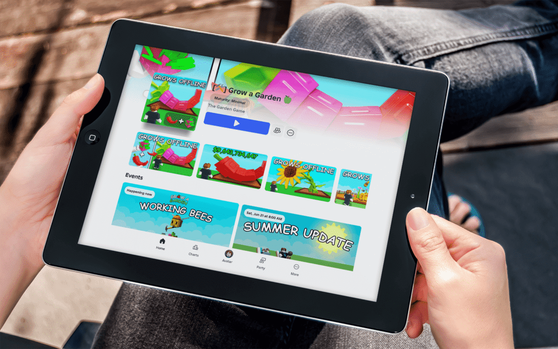 Grow a Garden Roblox no celular